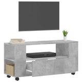TV Cabinet Concrete Grey 102x34.5x43 cm Engineered Wood 833746