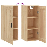 Wall Mounted Cabinet Sonoma Oak 34.5x34x90 cm Engineered Wood 830519