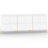 Sideboards 3 pcs White 60x35x70 cm Engineered Wood 3185767