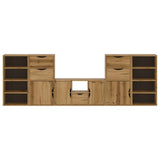 5 Piece TV Units with Storage ODDA Solid Wood Pine 3365376