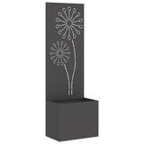 Garden Privacy Screen Black 50 x 150 cm Cold-rolled steel 876455