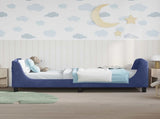 Children's Bed Frame with Headboard Police Blue 90 x 200 cm 42010893