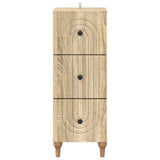 Drawer Cabinet Sonoma Oak 33 x 34.5 x 90 cm Engineered Wood 894157
