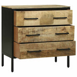Sideboard with Drawer 70 x 35 x 70 cm Solid Mango wood 374100