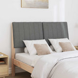 Upholstered Headboard Dark Grey 120 cm Solid Pine Wood 879405