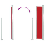 Retractable Side Awning 120 x 300 cm Red 45362
