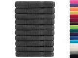 Premium Bath Towels "SOLUND" 10 pcs Anthracite 100x150 cm 600 gsm 137166