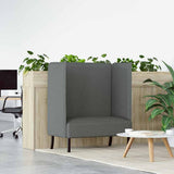 Highback Sofa Dark grey 109 x 56 x 121 cm Fabric 42010833