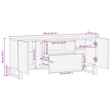 TV Units with Drawer White 105 x 33 x 46 cm Engineered wood 4017986