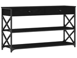 Console Table Black oak 100 x 28 x 75 cm 863529