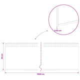Lawn Edging 10 m x 30 cm Galvanised Steel Silver 42030382