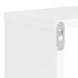 Wall Cube Shelf 4 pcs White 80x15x26.5 cm Engineered Wood 807107