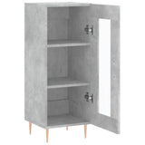 ZNTS Sideboard Concrete Grey 34.5x34x90 cm Engineered Wood 828784