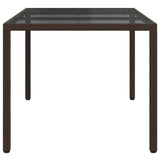 Garden Table Brown 150 x 90 x 75 cm Poly Rattan 362539
