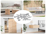 Wood Screws 10976 pcs Silver Steel 864525