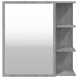 Bathroom Mirror Cabinet Grey Sonoma 62.5x20.5x64 cm Engineered Wood 826352