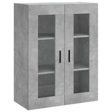 Highboard Concrete Grey 69,5x34x180 cm Engineered Wood 3198485