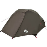 Fishing Tent 3-Person Brown Waterproof 4100656