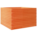 Garden Planter Wax Brown 70x70x45.5 cm Solid Wood Pine 847255