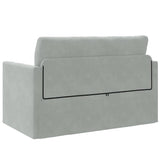 Sofa Bed Light Grey 124 x 204 x 61 cm Velvet 4106702