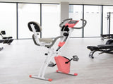 2-in-1 Folding Exercise Bike with 8-Level Magnetic Resistance, Arm Resistance Band, Pulse Sensor, T3398P376861