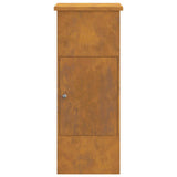 Parcel Drop Box Rusty 44.5 x 29 x 110.5 cm Weathering Steel 874932
