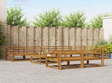 Outdoor Sofa Set 9 pcs Natural Solid Acacia Wood 3367802