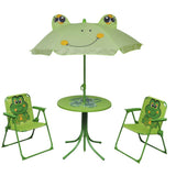 Patio Furniture Green Steel, Polyester Small Foldable 41843