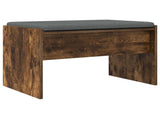 Hall Bench with Cushion Smoked Oak 63 x 38 x 40 cm 891548
