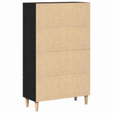Highboard Black Oak 70 x 31 x 115 cm Engineered Wood 862763