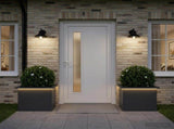 Garden Planter with LED 2 pcs Antracite 30 x 40 x 30 cm Steel 8008075