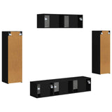 TV Cabinet 5 pcs Black 3409169
