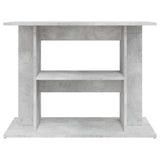 Aquarium Stand Concrete Grey 80x35x60 cm Engineered Wood 833579