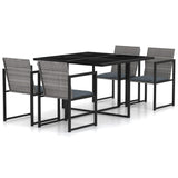 Outdoor Dining Set Grey 317184