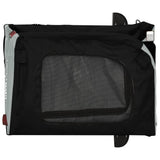 Pet Bike Trailer Grey and Black Oxford Fabric&Iron 93839
