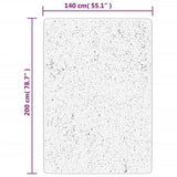 Shaggy Rug PAMPLONA High Pile Modern Cream 140x200 cm 375235