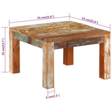 Coffee Table 55x55x35 cm Solid Wood Reclaimed 350322