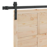 Sliding Door Natural 80 x 208 cm Solid Pine Wood 3445664