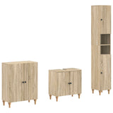 3 Piece Bathroom Cabinet Set ALKMAAR Sonoma Oak Engineered Wood 3417425