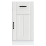 Kitchen Base Cabinet Lucca White Engineered Wood 853707
