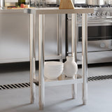 Kitchen Work Table 55x30x85 cm Stainless Steel 376450