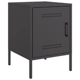 Bedside Cabinet Black 36x39x50.5 cm Steel 842910