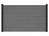 Fence Panel WPC and Aluminium Grey 42039065