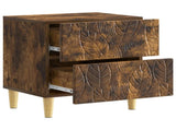 Bedside Table 2 pcs Smoked Oak 43 x 34.5 x 48 cm 894996