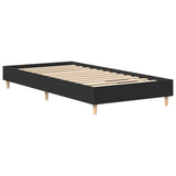 Bed Frame No Mattress Black 90x200 cm Engineered Wood 861049
