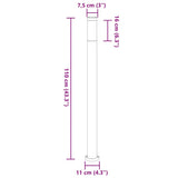 Bollard Lights 3pcs 110 cm Stainless Steel IP44 4006028