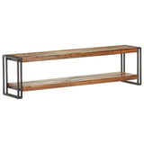 TV Cabinet Mixed colour finish Solid reclaimed wood, Iron 320793