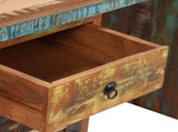 Pedestal Desk Solid Reclaimed Wood 140x50x77 cm 244846