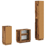3 Piece Bathroom Cabinet Set HOORN Engineered Wood 3417880