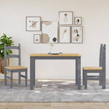 Dining Chairs 2 pcs Grey 40x46x99 cm Solid Wood Pine 4005727